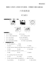 陕西省咸阳市秦都区2023-2024学年六年级上学期11月期中英语试题（含答案）