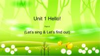 小学英语人教版 (PEP)三年级上册Unit 1 Hello! Part A教学课件ppt