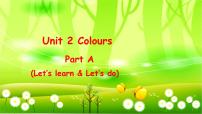 小学英语人教版 (PEP)三年级上册Unit 3 Let’s paint Part A教案配套课件ppt