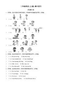 2022-2023学年广东省深圳市罗湖区沪教牛津版（深圳用）三年级上学期英语期中试卷（解析版）