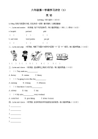 2022-2023学年广东省惠州市大亚湾金澳实验学校人教PEP版六年级上学期期中英语试卷（解析版）