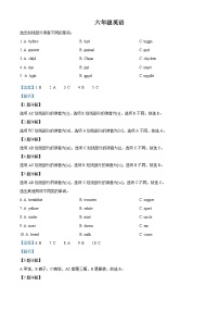 2022-2023学年河南省驻马店市确山县科普版六年级上学期11月期中英语试卷（解析版）