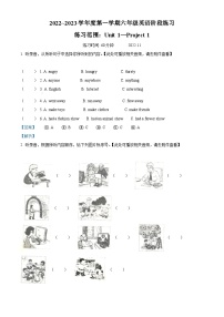 2022-2023学年江苏省常州市溧阳市译林版（三起）六年级上学期期中英语试卷（含听力音频）（解析版）