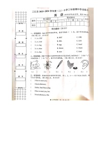 广西壮族自治区柳州市三江侗族自治县2023-2024学年三年级上学期11月期中英语试题