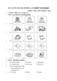 黑龙江省哈尔滨市第十七中2023-2024学年六年级上学期期中英语试题