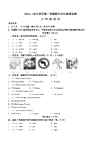 2022-2023学年河南省平顶山市宝丰县外研版（三起）六年级上学期期末英语试卷