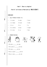 人教版 (PEP)五年级上册Unit 5 There is a big bed Part B当堂检测题