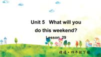 英语四年级下册Unit 5  What will you do this weekend?Lesson 29一等奖课件ppt