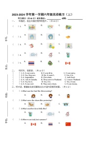 广东省江门市新会区会城镇城南小学2023-2024学年六年级上学期12月月考英语试题