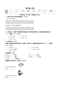 2022-2023学年辽宁省鞍山市海城市辽师大版（三起）四年级下册月考英语试卷