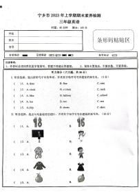 湖南省长沙市宁乡市2022-2023学年三年级下学期6月期末英语试题