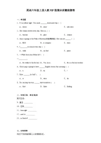 期末（试题）人教PEP版英语六年级上册