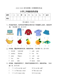 广东省茂名市直属学校2022-2023学年三年级下学期期末考试英语试题 (1)