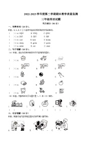 63，2022-2023学年辽宁省葫芦岛市绥中县辽师大版（三起）三年级下册期末质量检测英语试卷(无答案)