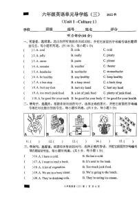 广东省汕尾市陆丰市上英镇2022-2023学年六年级上学期期中英语试题