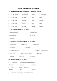 期末（试题）外研版（三起）英语六年级上册