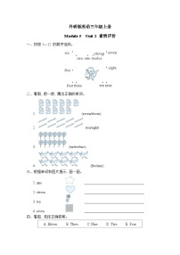 外研版英语三上 Module 5 Unit 2 素质评价（测评含答案）