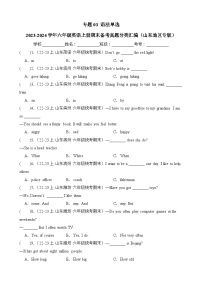 专题03语法单选-2023-2024学年六年级英语上册期末备考真题分类汇编（山东地区专版）