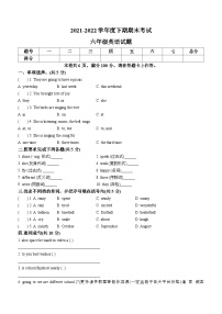 2022-2023学年河南省周口市太康县外研版（三起）六年级下册期末质量检测英语试卷