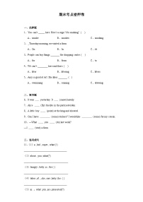 期末考点密押卷（试题）译林版（三起）英语六年级上册