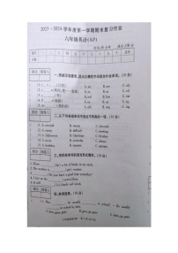 河南省商丘区2023-2024学年六年级上学期期末英语试卷