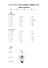 2023-2024学年辽宁省营口市鲅鱼圈区人教精通版三年级上册期末考试英语试卷