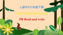 小学英语人教版 (PEP)六年级下册Unit 1 How tall are you? Part B完美版课件ppt