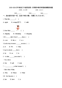 2023-2024学年临县三年级英语第二学期期中教学质量检测模拟试题含答案