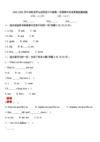 2023-2024学年信阳市罗山县英语三年级第二学期期中学业质量监测试题含答案