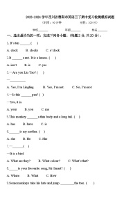 2023-2024学年四川省德阳市英语三下期中复习检测模拟试题含答案