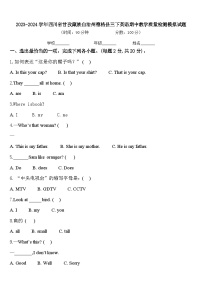 2023-2024学年四川省甘孜藏族自治州德格县三下英语期中教学质量检测模拟试题含答案