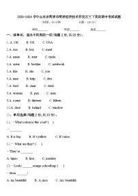 2023-2024学年山东省菏泽市菏泽经济技术开发区三下英语期中考试试题含答案