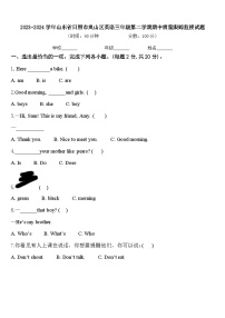 2023-2024学年山东省日照市岚山区英语三年级第二学期期中质量跟踪监视试题含答案