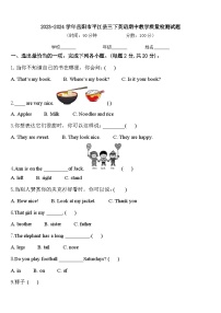 2023-2024学年岳阳市平江县三下英语期中教学质量检测试题含答案