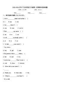 2023-2024学年广汉市英语三年级第二学期期中经典试题含答案