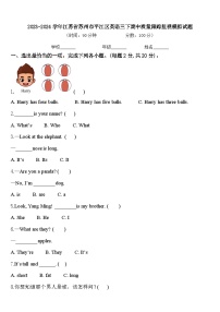 2023-2024学年江苏省苏州市平江区英语三下期中质量跟踪监视模拟试题含答案