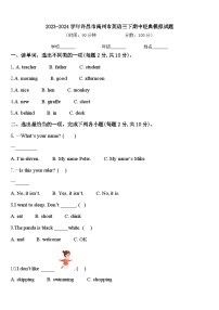 2023-2024学年许昌市禹州市英语三下期中经典模拟试题含答案