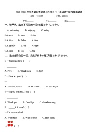 2023-2024学年西藏日喀则地区江孜县三下英语期中统考模拟试题含答案