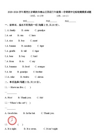 2023-2024学年黑龙江省鹤岗市南山区英语三年级第二学期期中达标检测模拟试题含答案