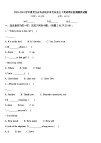 2023-2024学年黑龙江省齐齐哈尔市克东县三下英语期中监测模拟试题含答案