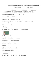 2024届北京市怀柔区怀柔镇中心小学三下英语期中调研模拟试题含答案