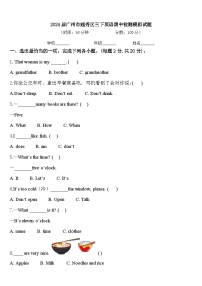 2024届广州市越秀区三下英语期中检测模拟试题含答案