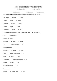 2024届株洲市茶陵县三下英语期中调研试题含答案