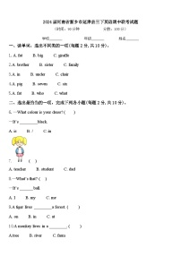 2024届河南省新乡市延津县三下英语期中联考试题含答案