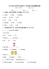 2024届辽宁省葫芦岛市龙港区三下英语期中达标检测模拟试题含答案