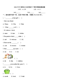 2024年三门峡市义马市英语三下期中质量检测试题含答案