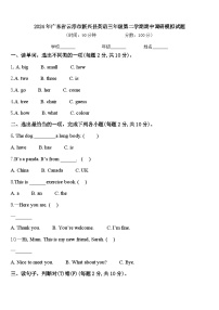 2024年广东省云浮市新兴县英语三年级第二学期期中调研模拟试题含答案