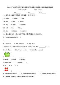 2024年广东省茂名市直属学校英语三年级第二学期期中综合测试模拟试题含答案