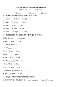 2024年新津县三下英语期中综合测试模拟试题含答案