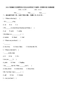 2024年新疆省克孜勒苏柯尔克孜自治州英语三年级第二学期期中复习检测试题含答案